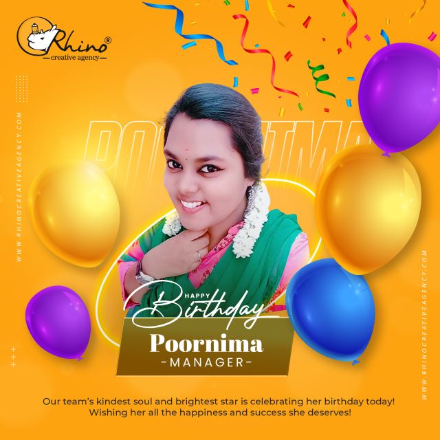 Today we celebrate the birthday of our team’s kindest soul and brightest star, Poornima! Her dedication, positivity, and warmth make every challenge easier and every success sweeter. On this special day, we wish her endless happiness, success, and everything she truly deserves. Join us in showering her with love and birthday wishes!For more information;
Visit Us:
https://www.rhinocreativeagency.com/contact-us/Head Quarters:
581, 1st floor, Anna Salai,
Teynampet,
Chennai,
Tamil Nadu 600006.Google Map Location:
https://maps.app.goo.gl/aha96jJMKpoKvHxm9#HappyBirthday #BirthdayWishes #CelebrateLife #webdesign #seo #rhinocreativeagency #chennai #advertizing #googleads #seoexpert #onlinevisibility #seosuccess #seoagency #searchrankings #digitalvisibility #seostrategy #onlinepresence #chennai #teynampet #chennaidiaries #chennaidesigner #chennaidesigners #chennaidigitalmarketing